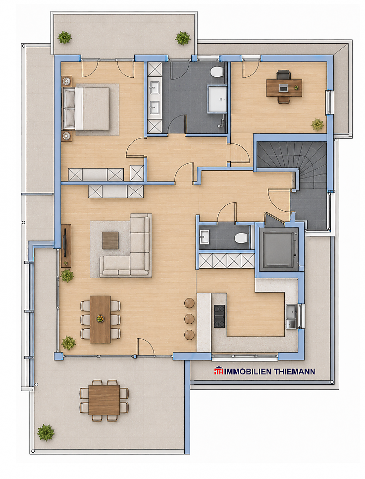 Foto Grundriss Wohnung Nr. 6