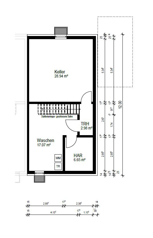 Foto Der Kellergrundriss
