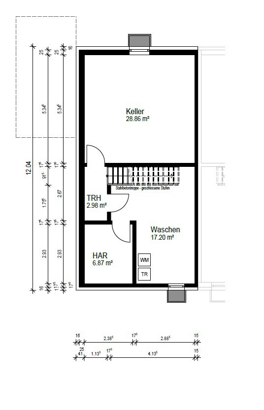 Foto Der Kellergrundriss