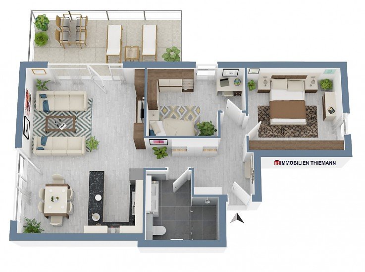 Foto Grundriss Wohnung Nr. 5