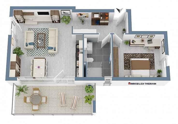 Foto Grundriss Wohnung Nr. 4