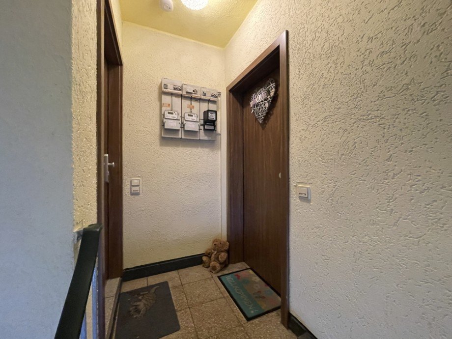 (27) Die beiden Wohnungseing�nge im Dachgeschoss Haus Gelsenkirchen / Horst