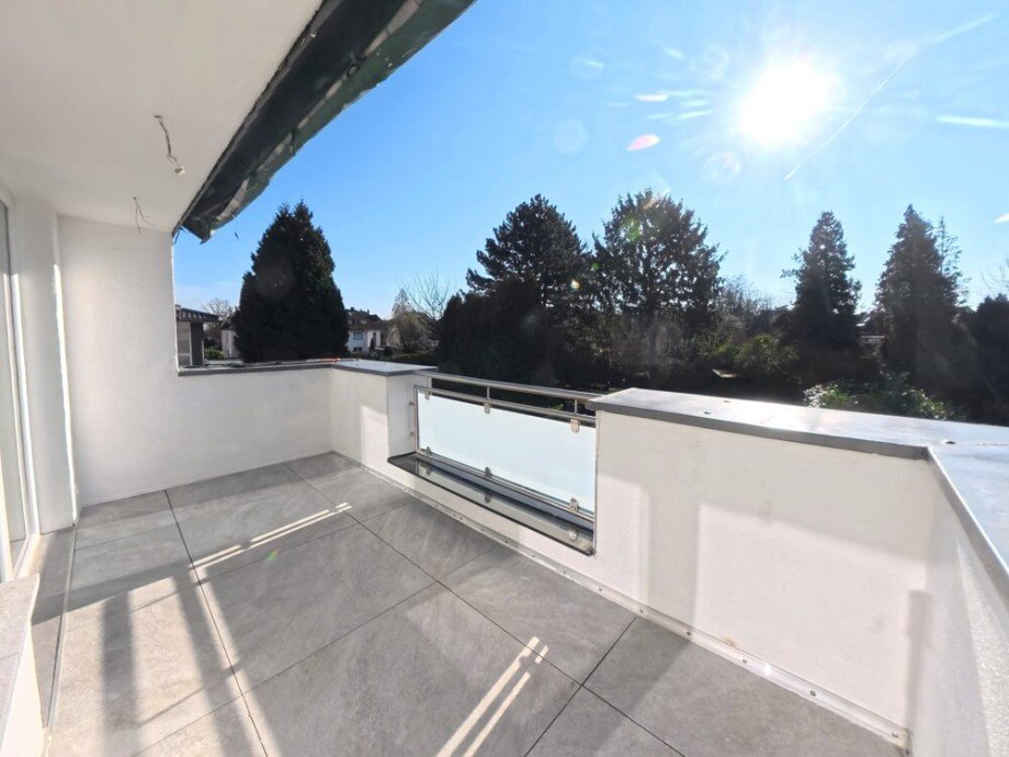 (11) Hier blicken Sie auf den Balkon Etagenwohnung Bottrop / Stadtmitte