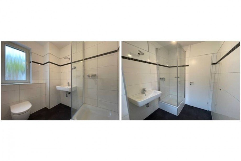 (6) Ein Blick in das Duschbadezimmer im EG rechts Mehrfamilienhaus Oberhausen / Klosterhadt-S�d