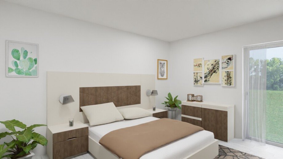 (12) Beide Schlafzimmer der Wohnung befinden sich auf der Geb�uder�ckseite Erdgeschosswohnung Bottrop / Fuhlenbrock