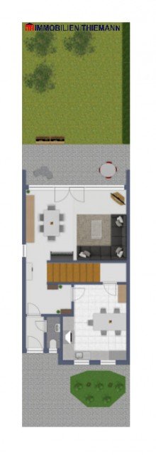 (34) Der Hausgrundriss im Erdgeschoss *VERKAUFT*