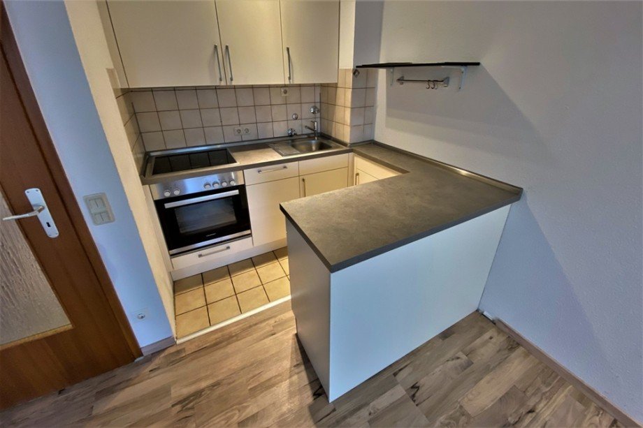 Ein Blick in die offene K�che im Wohnbereich Etagenwohnung Bottrop / Stadtmitte