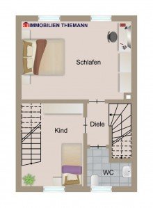 (30) Der Hausgrundriss im Obergeschoss *VERKAUFT*