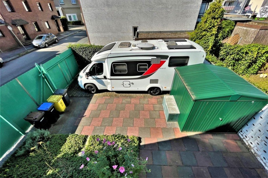 (11) Eine Grundst�cks�bersicht hier aus dem 1. Obergeschoss Einfamilienhaus Bottrop / Stadtmitte