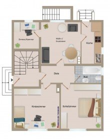 (52) Der Hausgrundriss im Erdgeschoss *VERKAUFT*