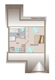 (13) Der Wohnungsgrundriss im Spitzboden *VERKAUFT*
