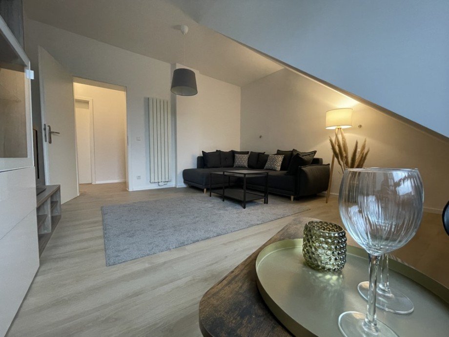 (18) Hier nun noch ein Eindruck aus dem zuk�nftigen Wohn- und Esszimmer der Wohnung Dachgeschosswohnung Oberhausen / Sterkrade-Mitte