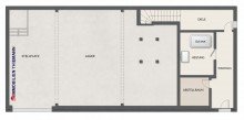 (53) Der (Hinter-) Hausgrundriss im Erdgeschoss iTH: Mehr als ein Zuhause - Immobilienensemble in Bottrop f�r Familie, Ideen & neue Lebenskonzepte!