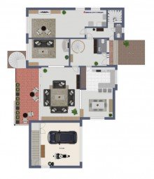(44) Der Hausgrundriss im Erdgeschoss *VERKAUFT*