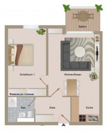 (20) Der Wohnungsgrundriss im Detail *VERKAUFT*