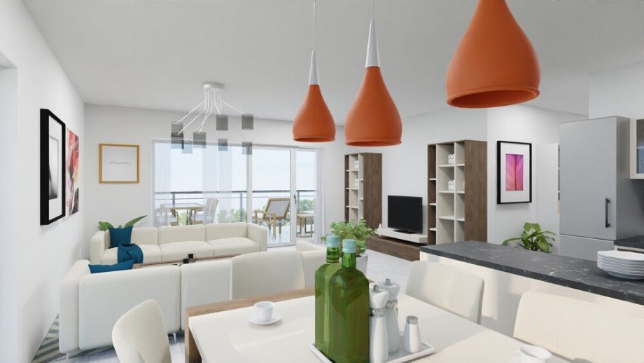 (10) Ein abschlie�ender Eindruck aus dem Wohnbereich Etagenwohnung Bottrop / Fuhlenbrock