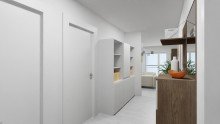 (5) Hier ein visualisierter Einblick in den zentralen Wohnungsflur *RESERVIERT*