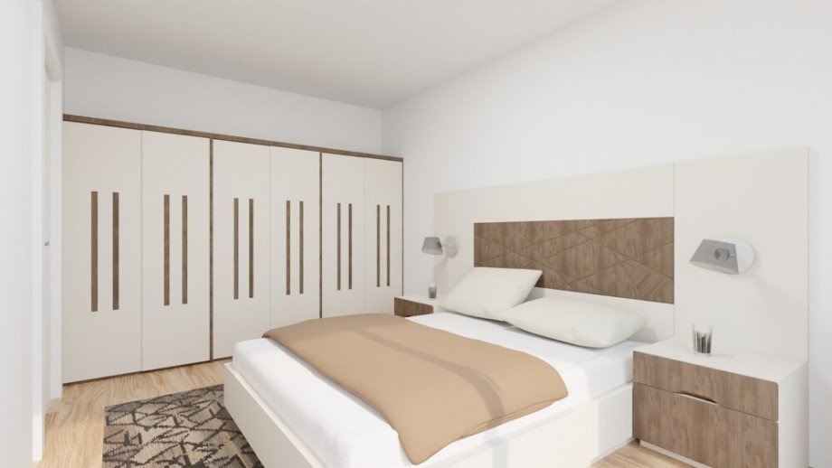 (17) Das Schlafzimmer aus einer anderen Perspektive Penthousewohnung Bottrop / Fuhlenbrock