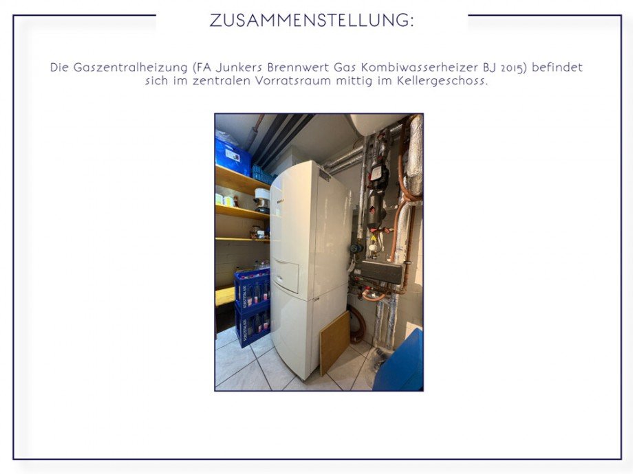 (32) Zusammenstellung Heizungstechnik Reihenmittelhaus Bottrop / Welheim