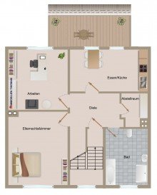 (25) Der Wohnungsgrundriss im Detail *VERMIETET*