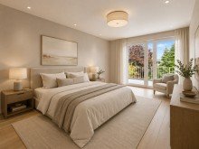 (21) Ein visualisiertes Wohnraumbeispiel des Schlafzimmers iTH: Penthouse in Perfektion - Elegantes Neubaujuwel mit gro�z�gigen Balkonen im Fuhlenbrock!