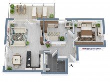 (17) Der Wohnungsgrundriss im 2. Obergeschoss (Whg. Nr. 5) iTH: Luxuri�s und nachhaltig - Neubau-Eigentumswohnung in bester Lage von Bottrop-Fuhlenbrock!