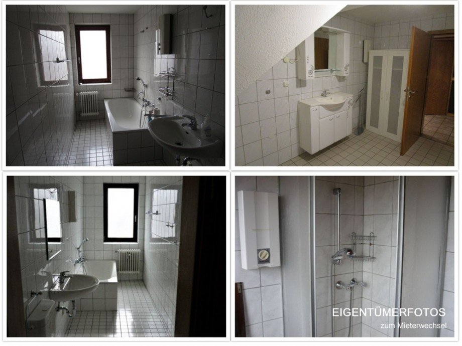 (16) Eigent�merfotos - Einblicke in einige Sanit�rr�ume der Immobilie zum Mieterwechsel Mehrfamilienhaus Gladbeck / Brauck