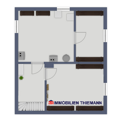 (40) Der Hausgrundriss im Kellergeschoss Doppelhaush�lfte Bottrop / Batenbrock