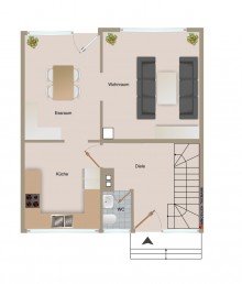 (30) Der Hausgrundriss im Erdgeschoss *VERKAUFT*