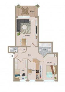 (25) Der Wohnungsgrundriss im Detail *VERKAUFT*