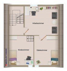 (40) Der Hausgrundriss im Dachgeschoss *VERKAUFT*