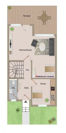 (31) Der Hausgrundriss im Erdgeschoss *VERKAUFT*