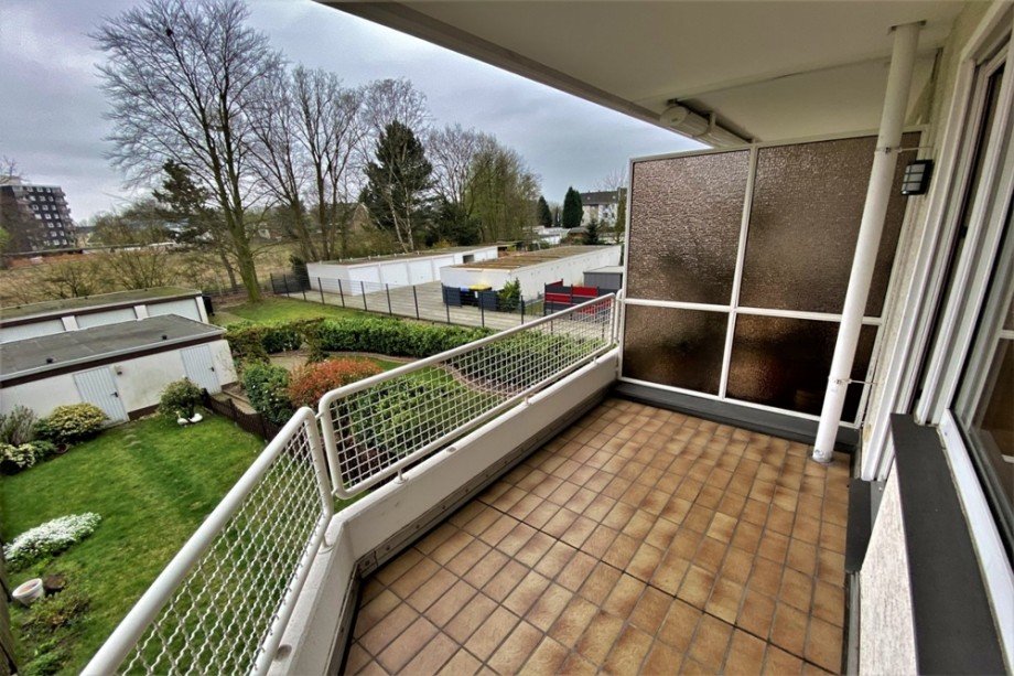 Der Balkon aus einem anderen Blickwinkel Etagenwohnung Bottrop / Stadtmitte