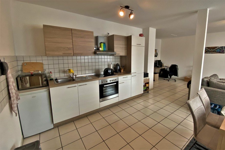 Der offene Kochbereich der Wohnung Dachgeschosswohnung Bottrop / Fuhlenbrock