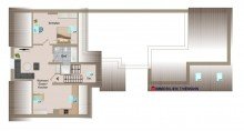 (57) Die Geb�udegrundrisse im Spitzboden iTH: Ihr neues Zuhause mit Mehrwert - zwei Geb�ude, ein Ensemble f�r Wohnen & Vermieten!