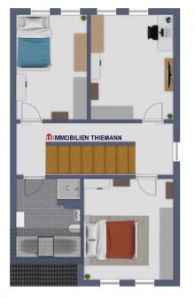 (35) Der Hausgrundriss im Obergeschoss *VERKAUFT*