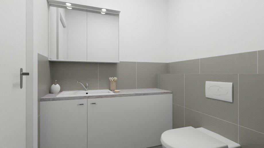 (10) Erg�nzend bietet Ihnen die Wohnung ein separates G�ste WC innerhalb des Wohnungsflures Penthousewohnung Bottrop / Fuhlenbrock