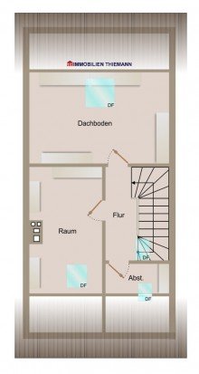 (38) Der Hausgrundriss im Dachgeschoss *VERKAUFT*