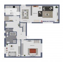 (36) Der Hausgrundriss im Erdgeschoss iTH: Solider Bungalow sucht neuen Glanz - gestalten Sie hier Ihr ganz pers�nliches Zuhause!