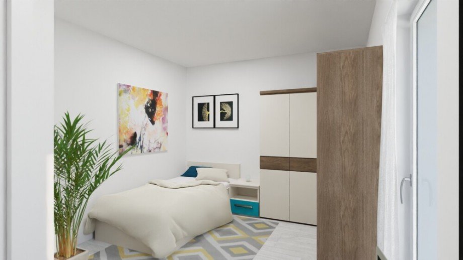 (14) Hier ein Einblick in das zweite Schlafzimmer der Wohnung Erdgeschosswohnung Bottrop / Fuhlenbrock