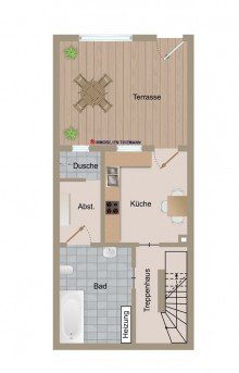 (28) Der Hausgrundriss im Keller *VERKAUFT*