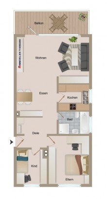 (27) Der Wohnungsgrundriss im Detail *VERKAUFT*