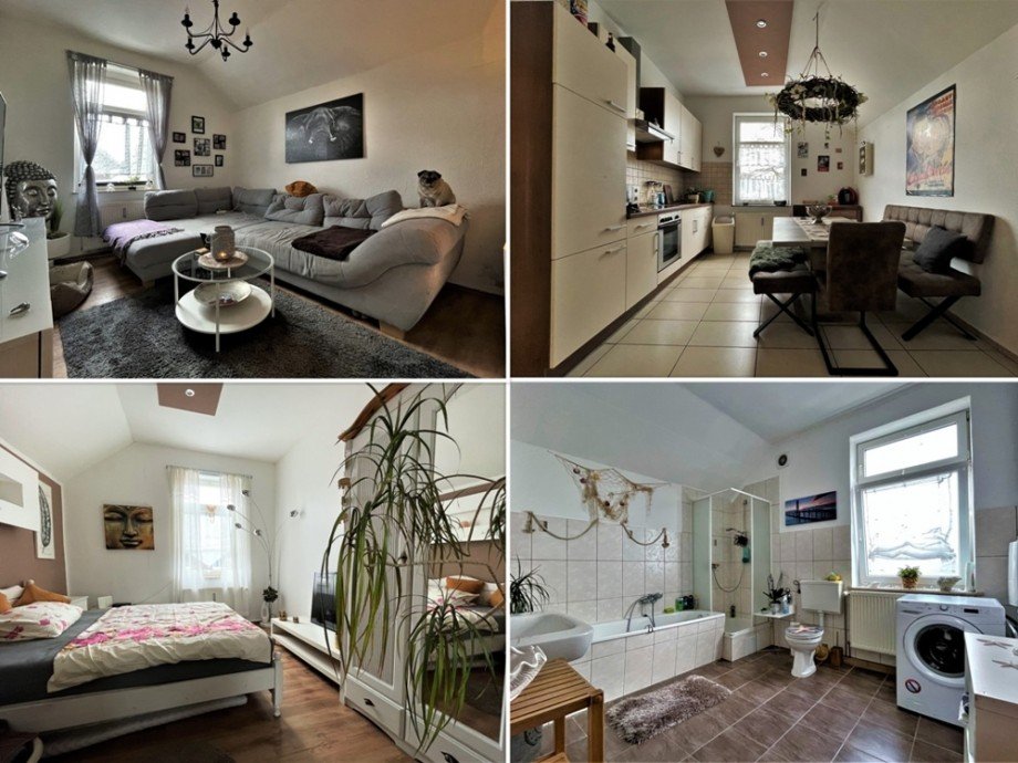 (13) Die Wohnung im Obergeschoss im Haus Nr. 1 Mehrfamilienhaus Bottrop / Ebel