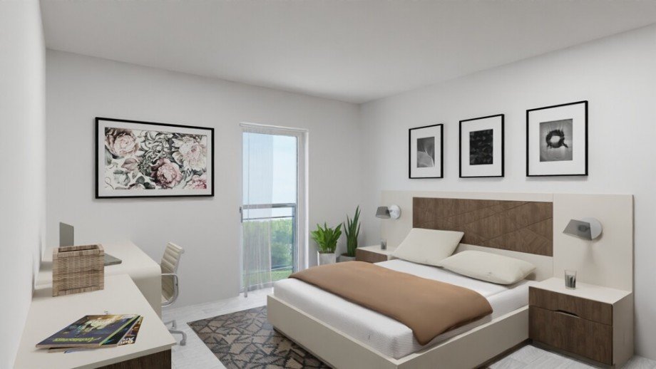 (10) Eine Impression aus dem zuk�nftigen Schlafzimmer der Wohnung Etagenwohnung Bottrop / Fuhlenbrock