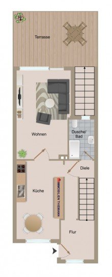 (34) Der Hausgrundriss im Erdgeschoss *VERKAUFT*