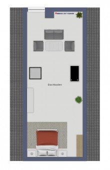 (46) Der Hausgrundriss im Spitzboden *VERKAUFT*