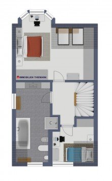 (50) Der Hausgrundriss im Obergeschoss *VERKAUFT*
