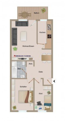 (17) Der Wohnungsgrundriss im Detail *VERKAUFT*