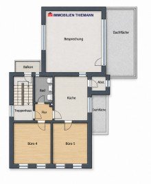(50) Der Hausgrundriss im Obergeschoss iTH: Aus R�umen werden M�glichkeiten - Vielseitige Immobilie in Bottrop-Kirchhellen!