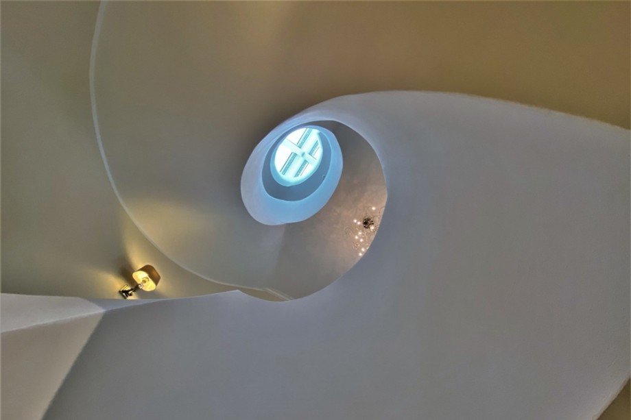 Eine Impression aus dem alle Geschosse verbindenden Treppenhaus Einfamilienhaus Bottrop / Kirchhellen